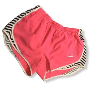 Varsity UDA Dance Cheer Running Pink Shorts Size M